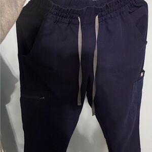 FIGS Navy Blue High Waisted Dowa Scrub Pant